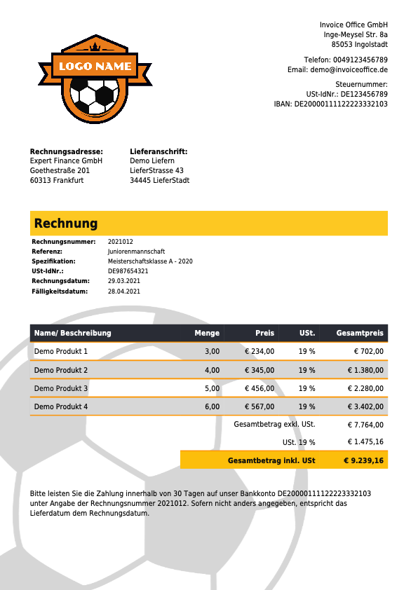 Beispielrechnung mit Referenz und Spezifikation